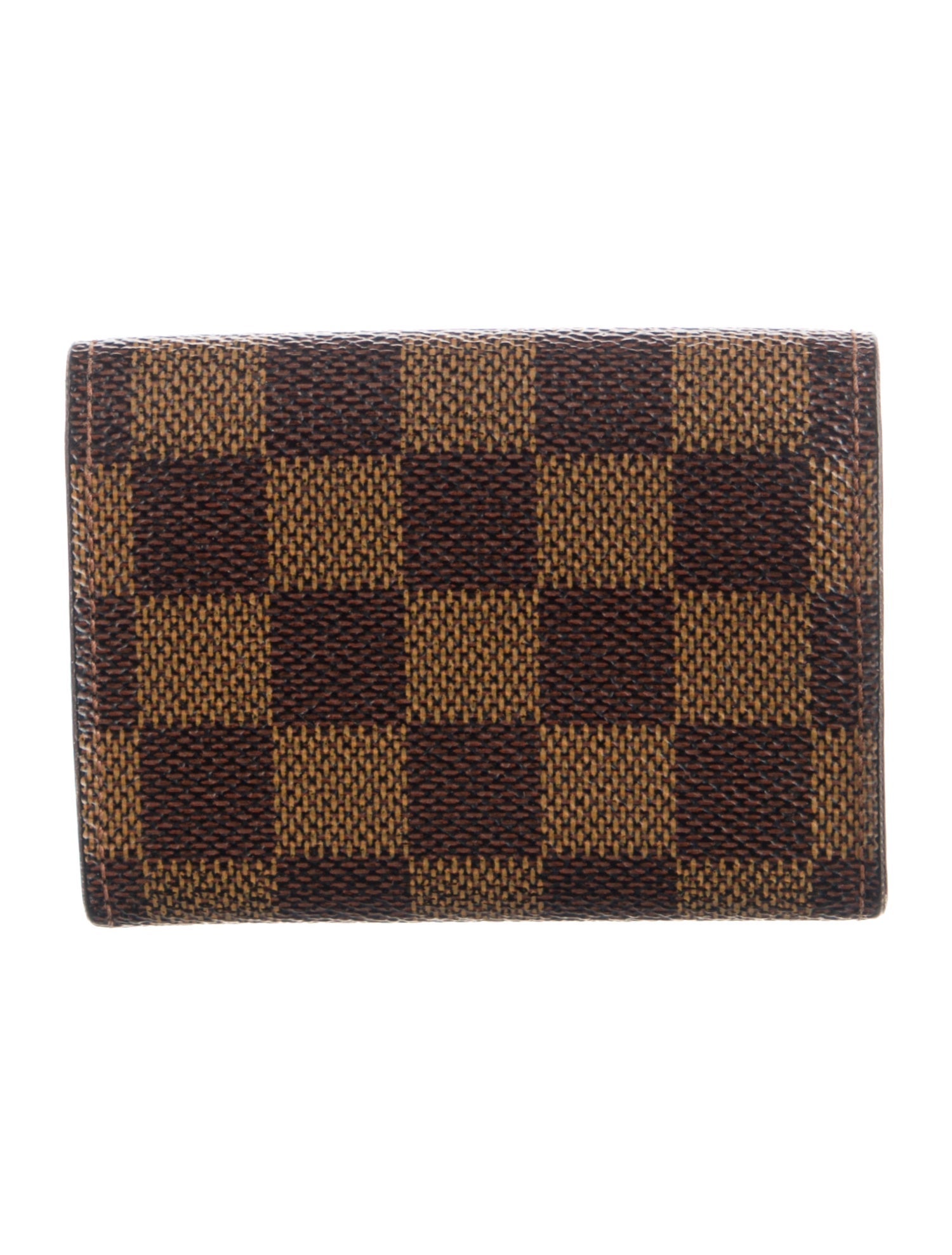 Louis Vuitton Damier Ebene Pattern Coated Canvas Wallet