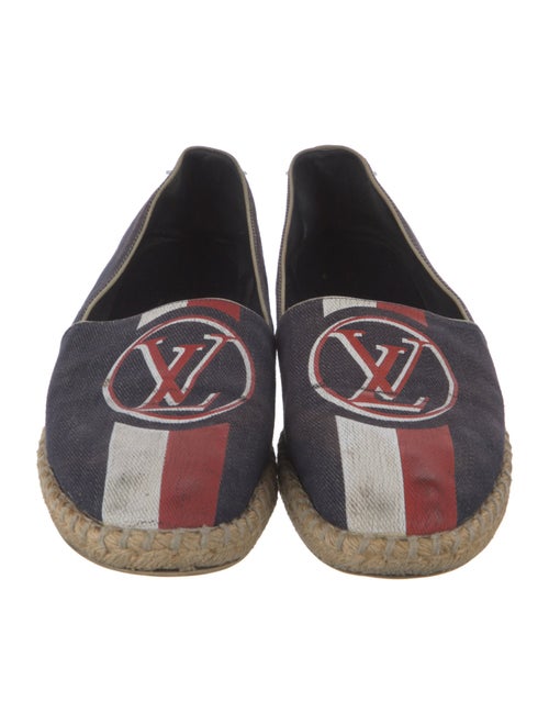 Louis Vuitton Signature Logo Denim Espadrilles