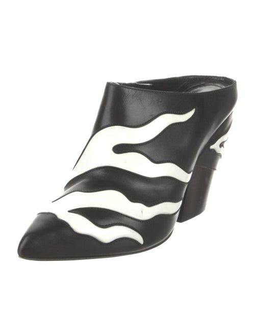 Louis Vuitton Leather Colorblock Pattern Mules