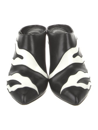 Louis Vuitton Leather Colorblock Pattern Mules