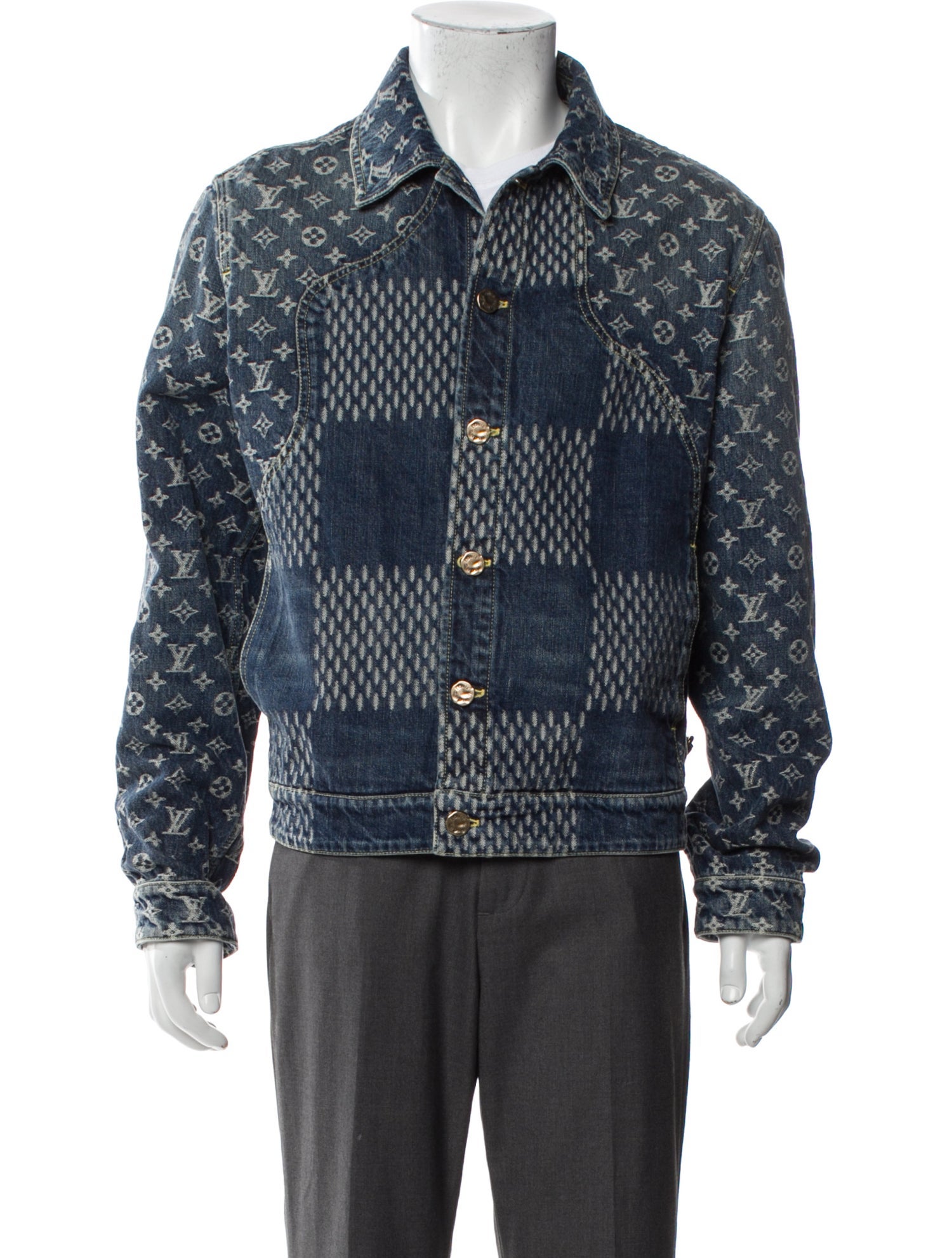Louis Vuitton x Nigo 2022 Monogram Crazy Denim Jacket