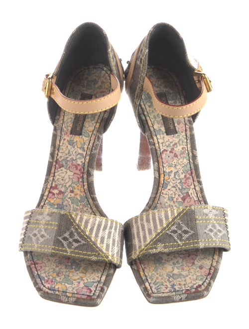 Louis Vuitton Denim Printed Sandals