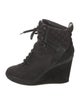 Louis Vuitton LV Monogram Nubuck Lace-Up Boots