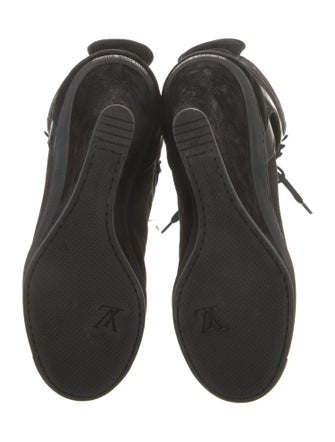 Louis Vuitton LV Monogram Nubuck Lace-Up Boots