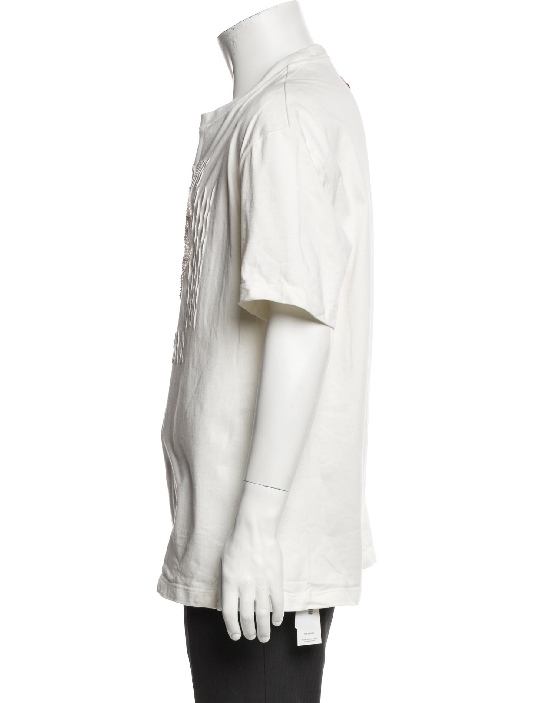 Louis Vuitton 2024 Faux Pearl Accents T-Shirt