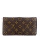Louis Vuitton LV Monogram Coated Canvas Sarah Wallet