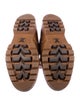 Louis Vuitton Nubuck Printed Lace-Up Boots