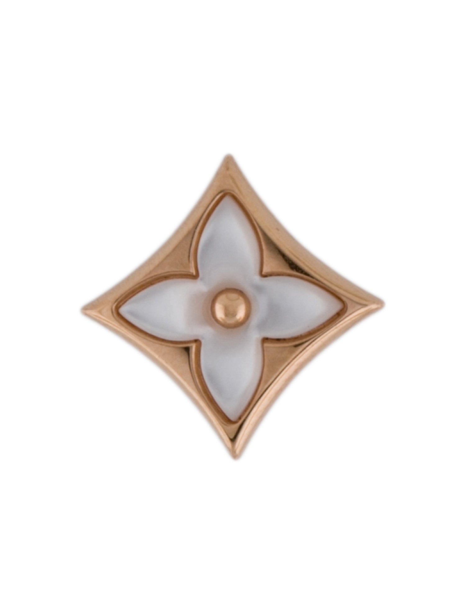 Louis Vuitton 18K Mother-Of-Pearl Blossom Star Single Stud Earring