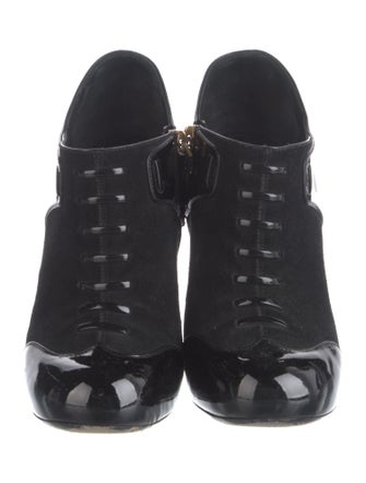 Louis Vuitton Suede Lace-Up Boots