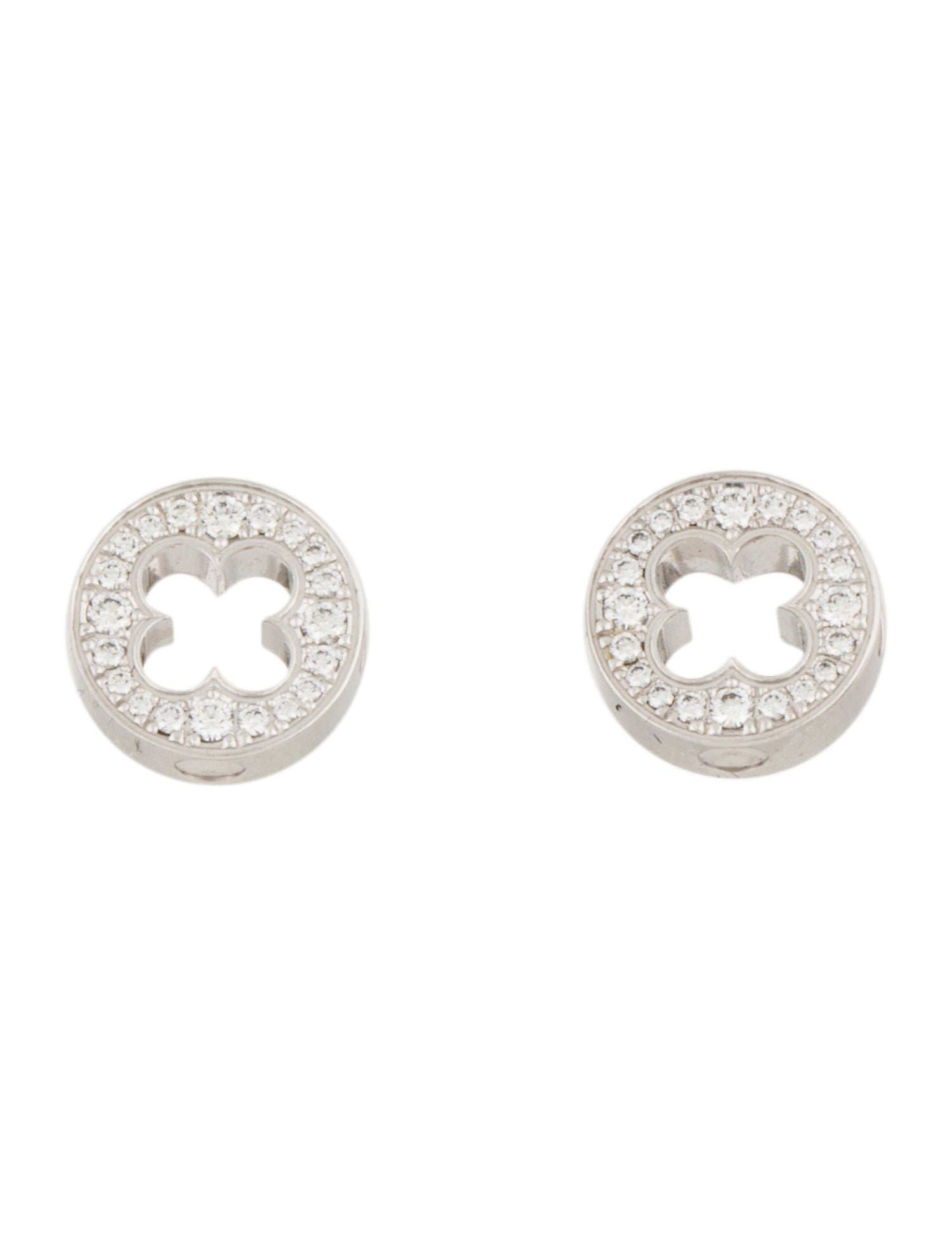 Louis Vuitton 18K Diamond Empreinte Stud Earrings