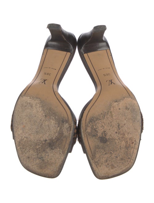 Louis Vuitton Leather Printed Slides