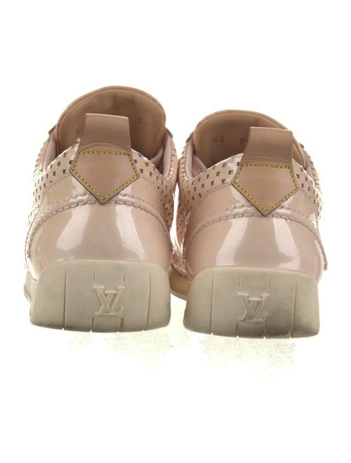 Louis Vuitton Patent Leather Lasercut Accents Sneakers