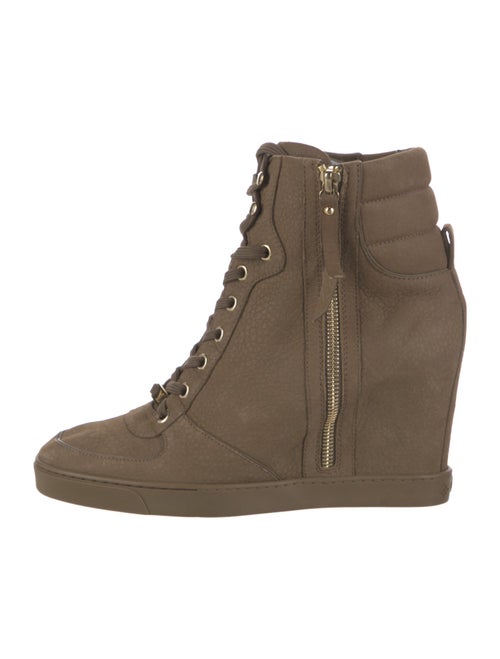 Louis Vuitton Suede Lace-Up Boots