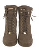 Louis Vuitton Suede Lace-Up Boots