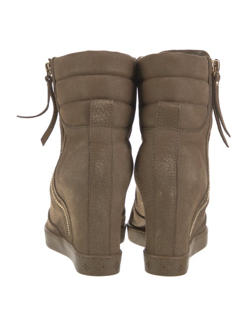 Louis Vuitton Suede Lace-Up Boots