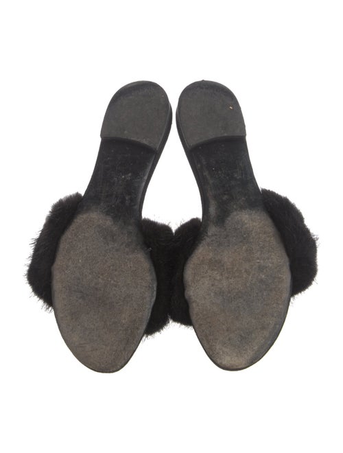 Louis Vuitton Mink Crystal Embellishments Slides