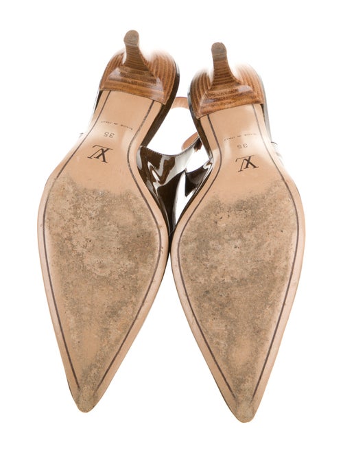 Louis Vuitton Patent Leather Slingback Pumps