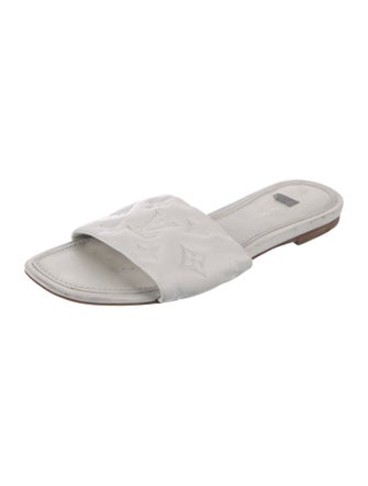 Louis Vuitton LV Monogram Leather Slides