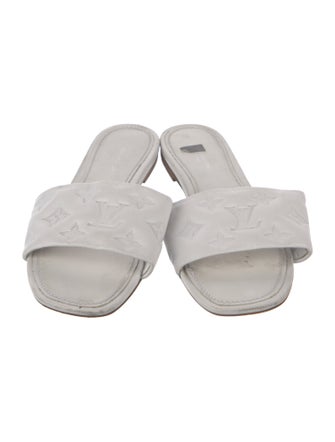 Louis Vuitton LV Monogram Leather Slides