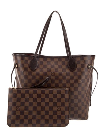 Louis Vuitton Damier Ebene Neverfull w/Pouch MM