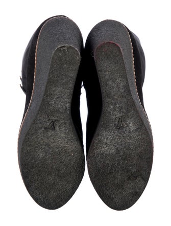 Louis Vuitton LV Monogram Suede Lace-Up Boots