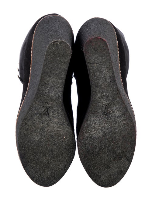 Louis Vuitton LV Monogram Suede Lace-Up Boots