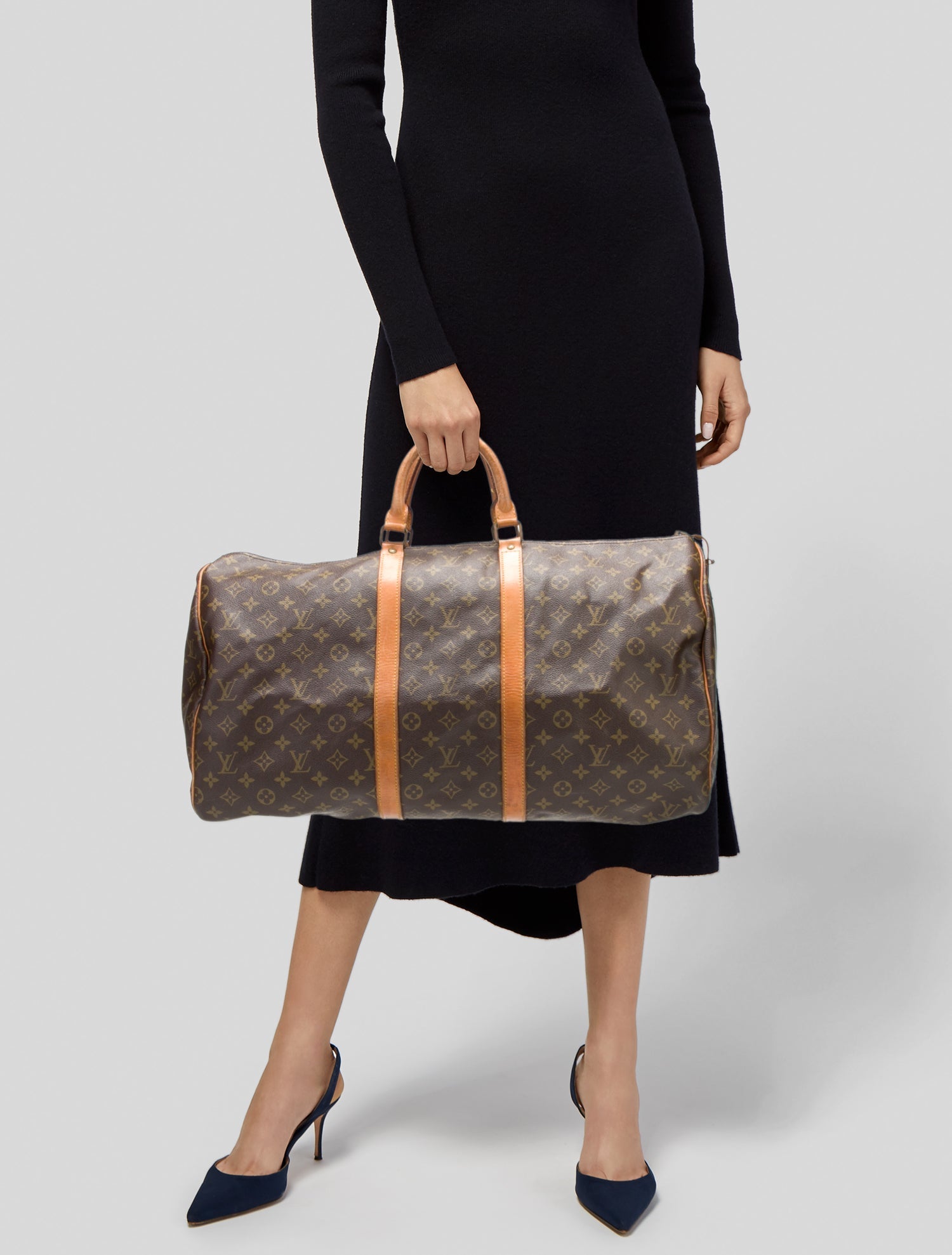 Louis Vuitton LV Monogram Keepall 55 Vintage