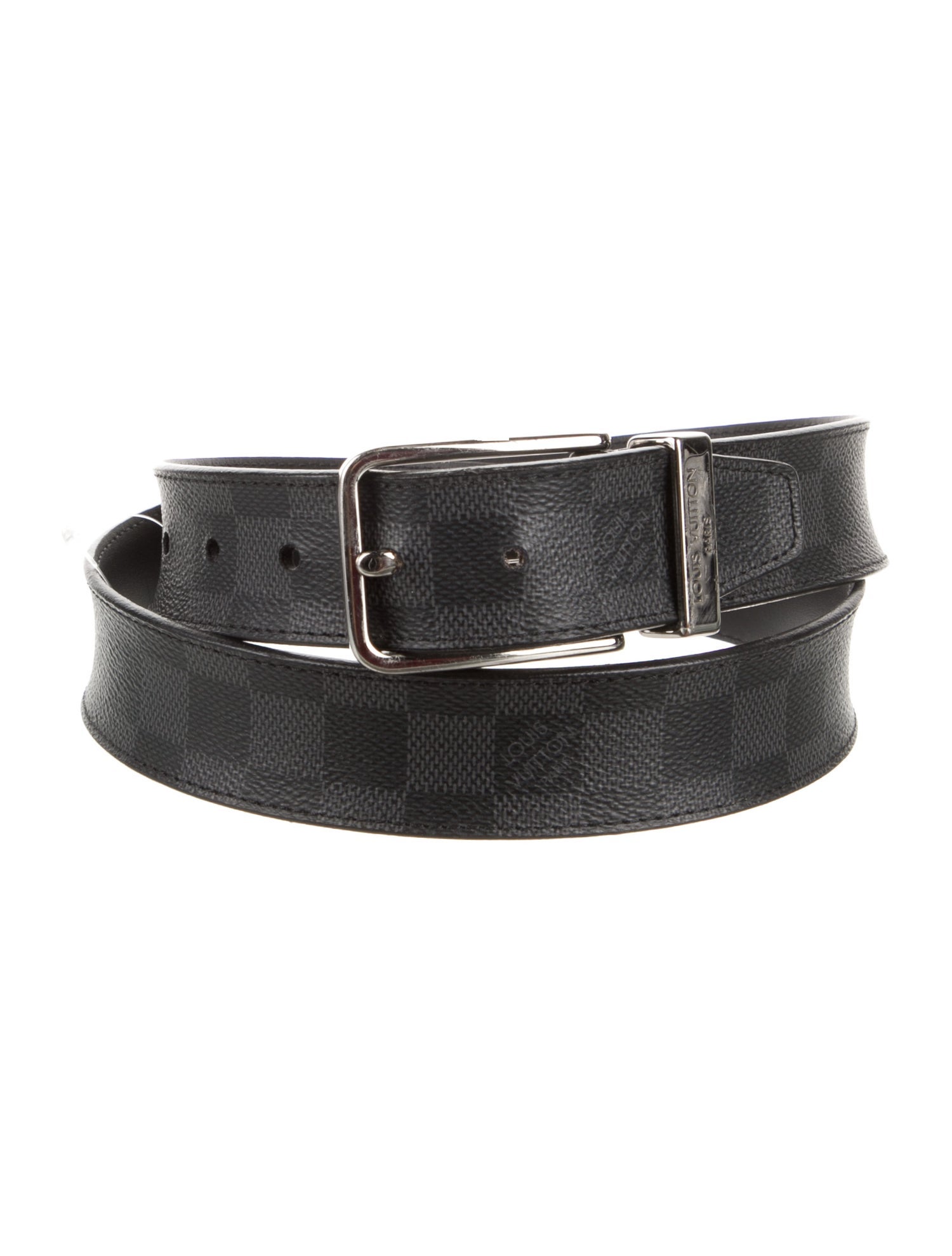Louis Vuitton 2021 Damier Graphite Pattern Belt