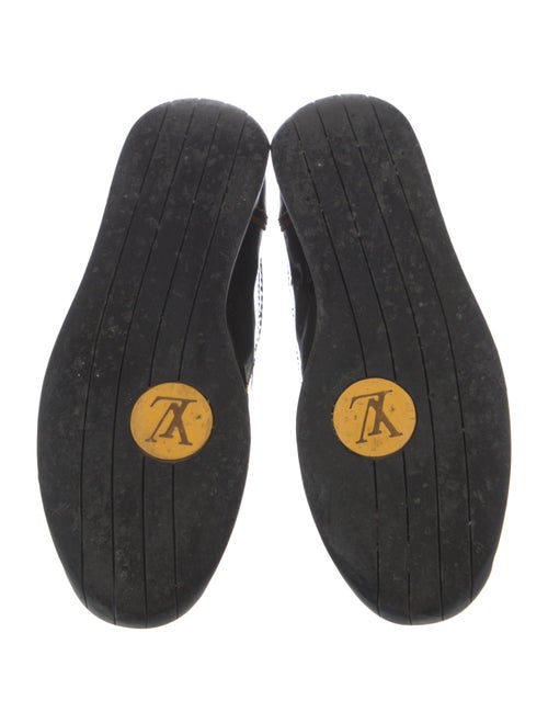 Louis Vuitton Patent Leather Striped Athletic Sneakers