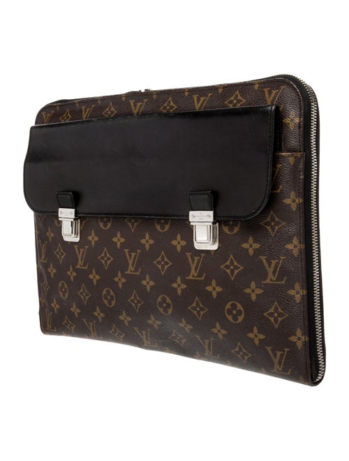 Louis Vuitton LV Monogram Macassar Macassar Porte Document