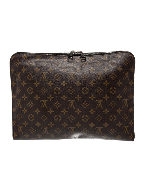 Louis Vuitton LV Monogram Macassar Macassar Porte Document