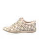 Louis Vuitton Damier Azur Pattern Leather Trim Embellishment Sneakers