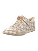 Louis Vuitton Damier Azur Pattern Leather Trim Embellishment Sneakers