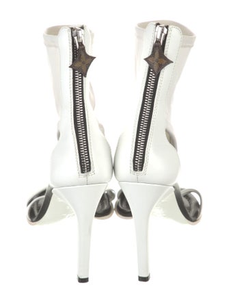 Louis Vuitton Canvas Cutout Accent Slingback Sandals