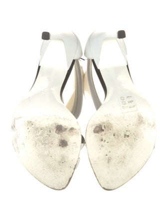 Louis Vuitton Canvas Cutout Accent Slingback Sandals