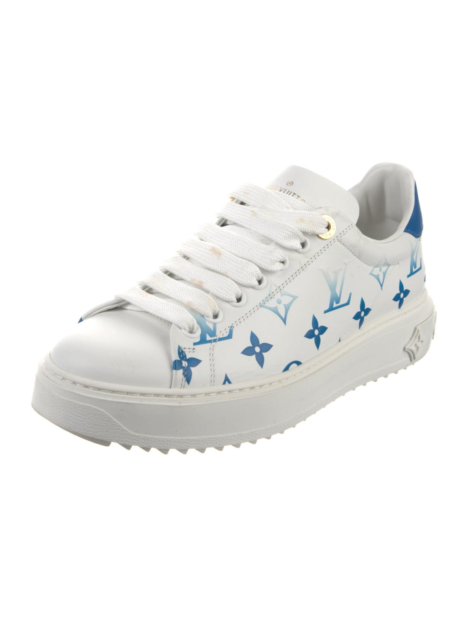 Louis Vuitton Leather Printed Sneakers