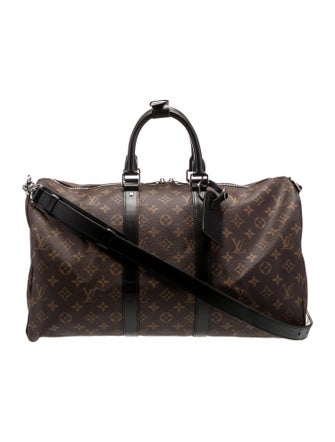 Louis Vuitton Monogram Macassar Keepall Bandouliere 45