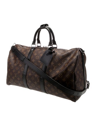 Louis Vuitton Monogram Macassar Keepall Bandouliere 45