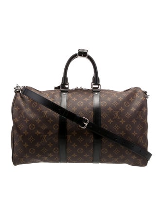 Louis Vuitton Monogram Macassar Keepall Bandouliere 45