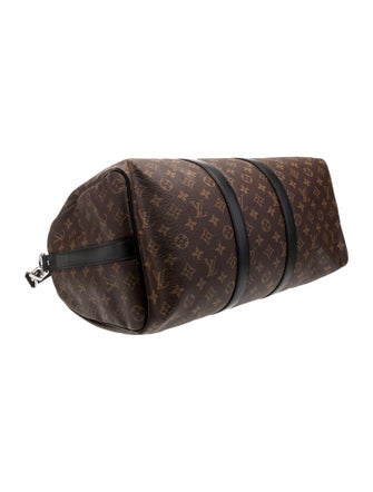 Louis Vuitton Monogram Macassar Keepall Bandouliere 45