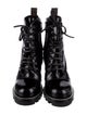 Louis Vuitton LV Monogram Patent Leather Combat Boots