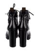 Louis Vuitton LV Monogram Patent Leather Combat Boots