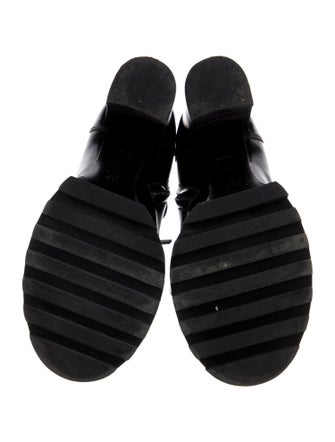 Louis Vuitton LV Monogram Patent Leather Combat Boots