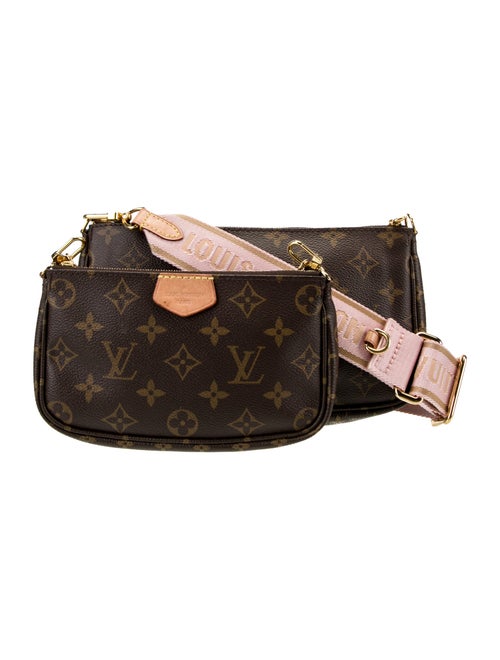 Louis Vuitton LV Monogram Rose Clair Monogram Canvas Multi Pochette Accessoires