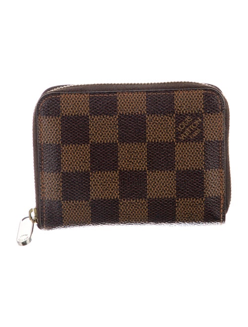 Louis Vuitton 2014 Damier Ebene Pattern Zippy Coin Purse