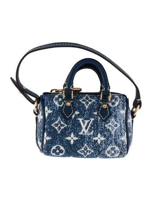Louis Vuitton Monogram Denim Micro Speedy Bag Charm