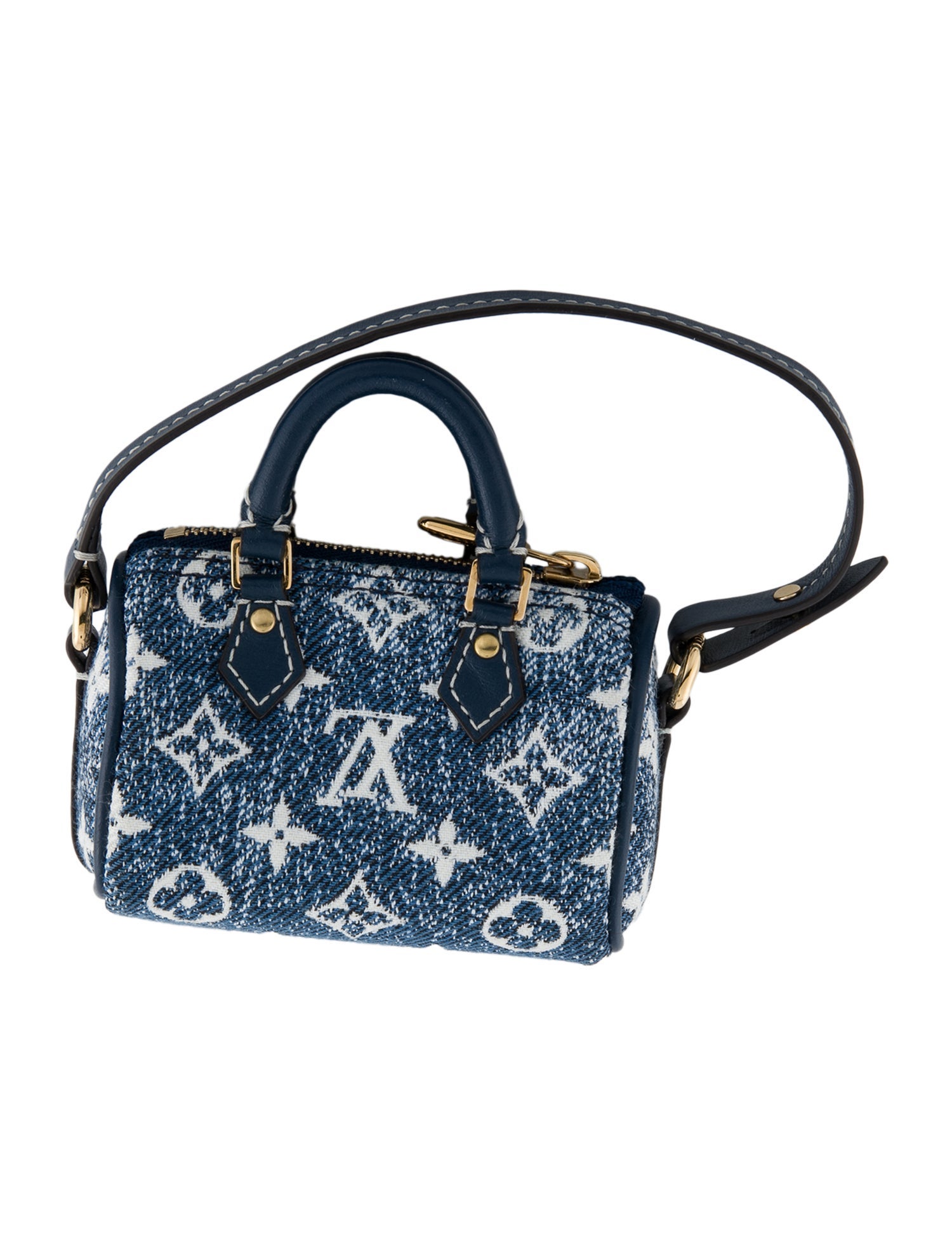 Louis Vuitton Monogram Denim Micro Speedy Bag Charm