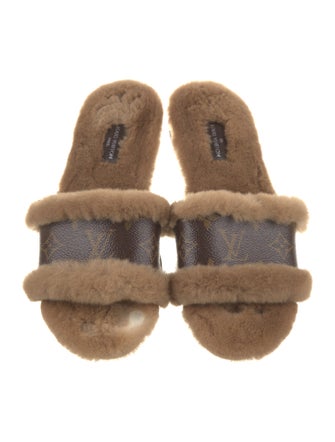Louis Vuitton Monogram Pattern Slides