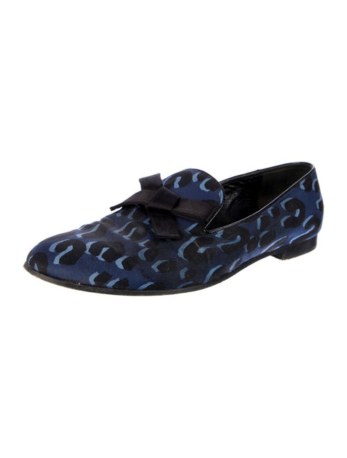 Louis Vuitton Animal Print Bow Accents Loafers
