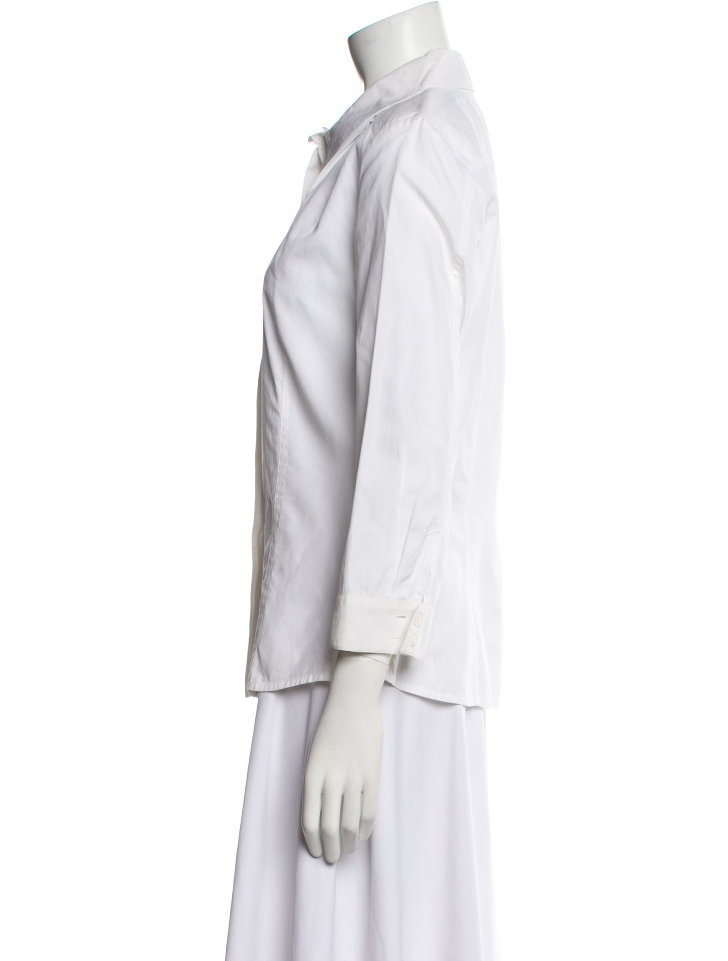 Louis Vuitton Three-Quarter Sleeve Button-Up Top